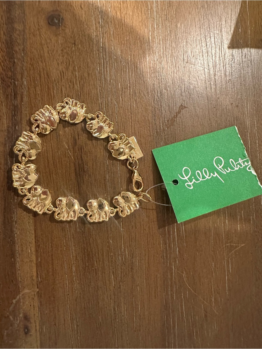 Lilly Pulitzer Gold Elephant Bracelet